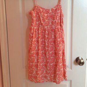 Pink paisley sun dress